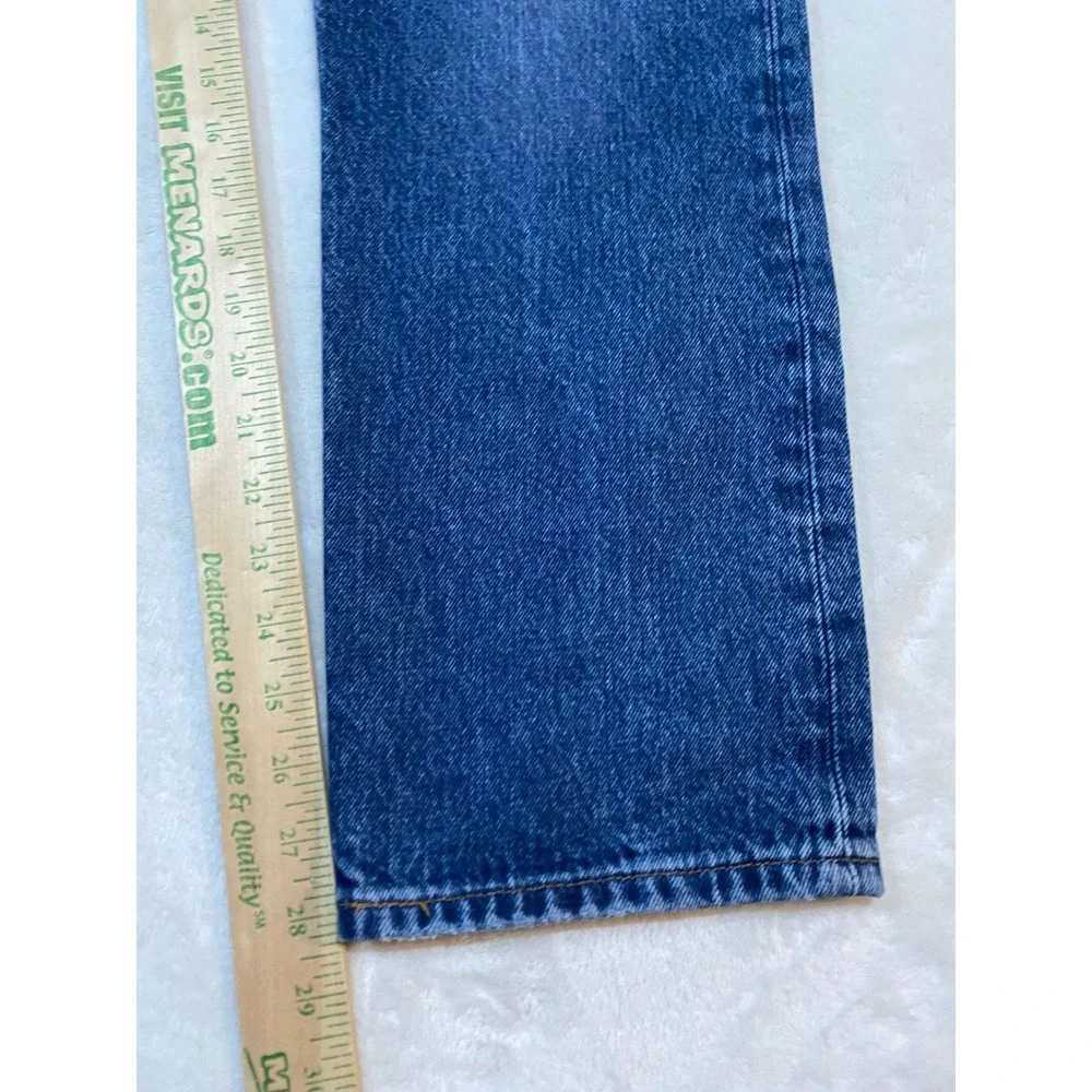 Levi's Premium 501 Original Fit Jeans Mens 30x28 Blue Denim Button Fly Straight